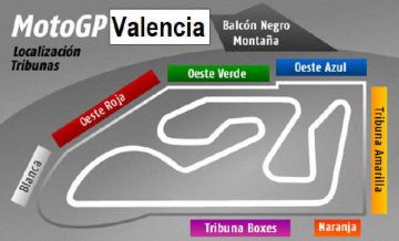 Tribuna BLANCA<br />MotoGP Valencia<br /> Circuito Ricardo Tormo